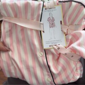 Victoria's Secret Pink and White Striped Sleepwear